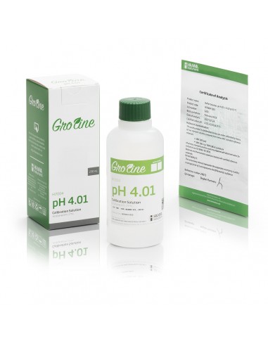 HI 7004-012 GroLine pH 4.01, 120ml, z certyfikatem