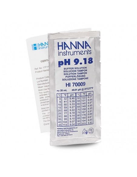 Roztwór buforowy pH 9.18 z certyfikatem, 25 x 20 ml