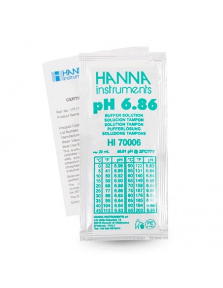 Roztwór buforowy, pH 6.86 z certyfikatem, 25 x 20 ml Roztwór buforowy, pH 6.86 z certyfikatem, 25 x 20 ml