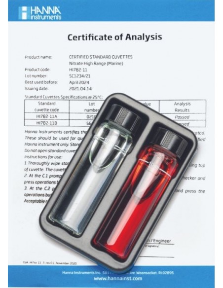 Bufory kalibracyjne na chlor wolny na 0 i 1 ppm Bufory kalibracyjne na chlor wolny na 0 i 1 ppm