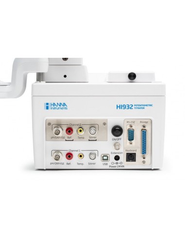 Titrator potencjometryczny z pojedynczą pompą i jedną wejściową płytą analogową.