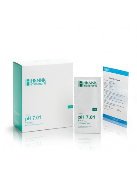 Roztwór buforowy pH 7.01 z certyfikatem, 25 x 20 ml