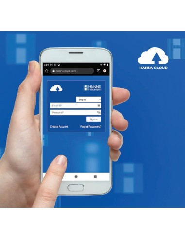 BL132-20 Kontroler basenowy pH, ORP, Temp. z zewnętrznym dozowaniem, komorą przepływową i połączeniem Hanna Cloud