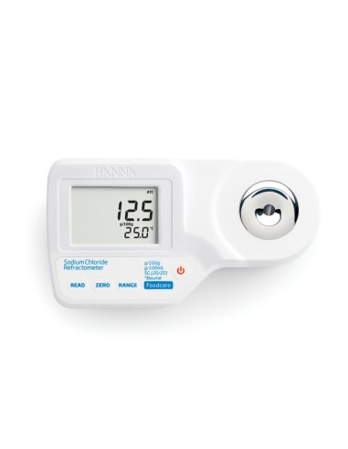 Refraktometr cyfrowy do pomiarów koncentracj zasolenia.