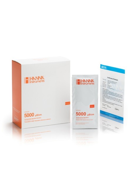 Roztwór kalibracyjny 5000 µS/cm z certyfikatem, 25 x 20 ml Roztwór kalibracyjny 5000 µS/cm z certyfikatem, 25 x 20 ml