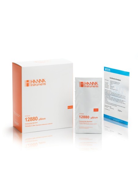 Roztwór kalibracyjny 12880 µS/cm z certyfikatem, 25 x 20 ml Roztwór kalibracyjny 12880 µS/cm z certyfikatem, 25 x 20 ml