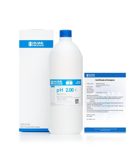 Roztwór techniczny pH 2.00 z certyfikatem, 1L