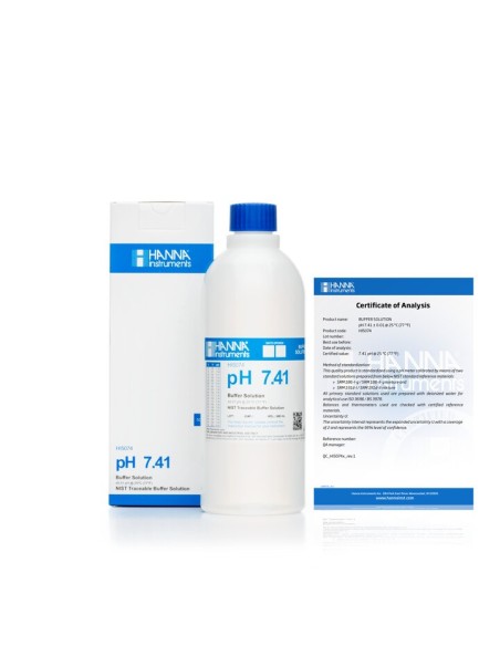 Roztwór techniczny pH 7.41 z certyfikatem, 500 ml Roztwór techniczny pH 7.41 z certyfikatem, 500 ml