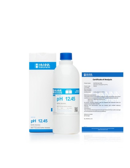 Roztwór techniczny pH 12.45 z certyfikatem, 500 ml Roztwór techniczny pH 12.45 z certyfikatem, 500 ml