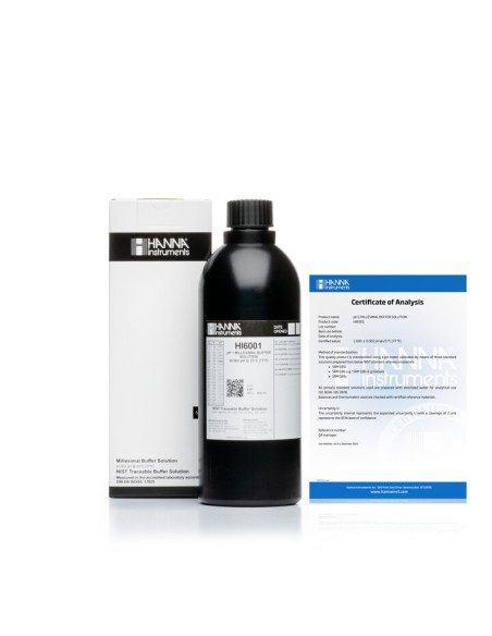 Roztwór buforowy pH 1.000, z certyfikatem analizy, 500 ml Roztwór buforowy pH 1.000, z certyfikatem analizy, 500 ml