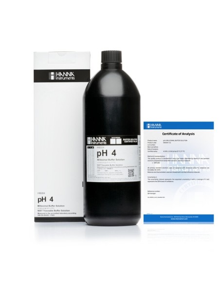 Roztwór buforowy pH 4.010, z certyfikatem analizy, 1 l Roztwór buforowy pH 4.010, z certyfikatem analizy, 1 l