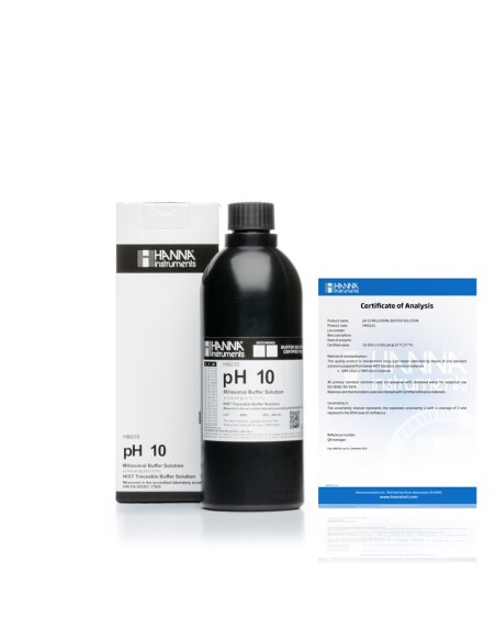 Roztwór buforowy pH 10.001, z certyfikatem analizy, 500 ml Roztwór buforowy pH 10.001, z certyfikatem analizy, 500 ml