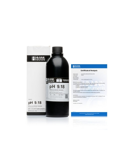 Roztwór buforowy pH 9.177, z certyfikatem analizy, 500 ml Roztwór buforowy pH 9.177, z certyfikatem analizy, 500 ml