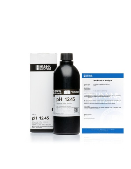 Roztwór buforowy pH 12.450, z certyfikatem analizy, 500 ml Roztwór buforowy pH 12.450, z certyfikatem analizy, 500 ml