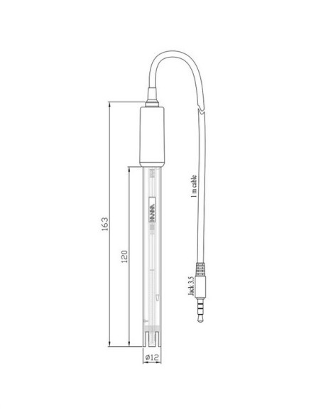 Plastikowa elektroda pH, ogólnego przeznaczenia, do edge Plastikowa elektroda pH, ogólnego przeznaczenia, do edge