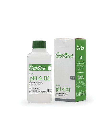 HI7004-023 GroLine pH 4.01, 230ml, z certyfikatem